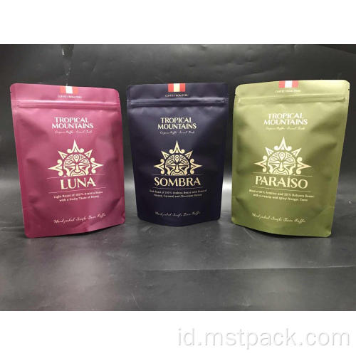 Kantong kopi kertas kraft dicetak